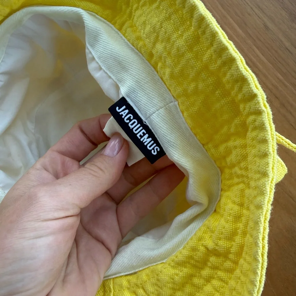 Jacquemus Sunny Yellow Cotton Bucket Hat - Picture 6 of 11